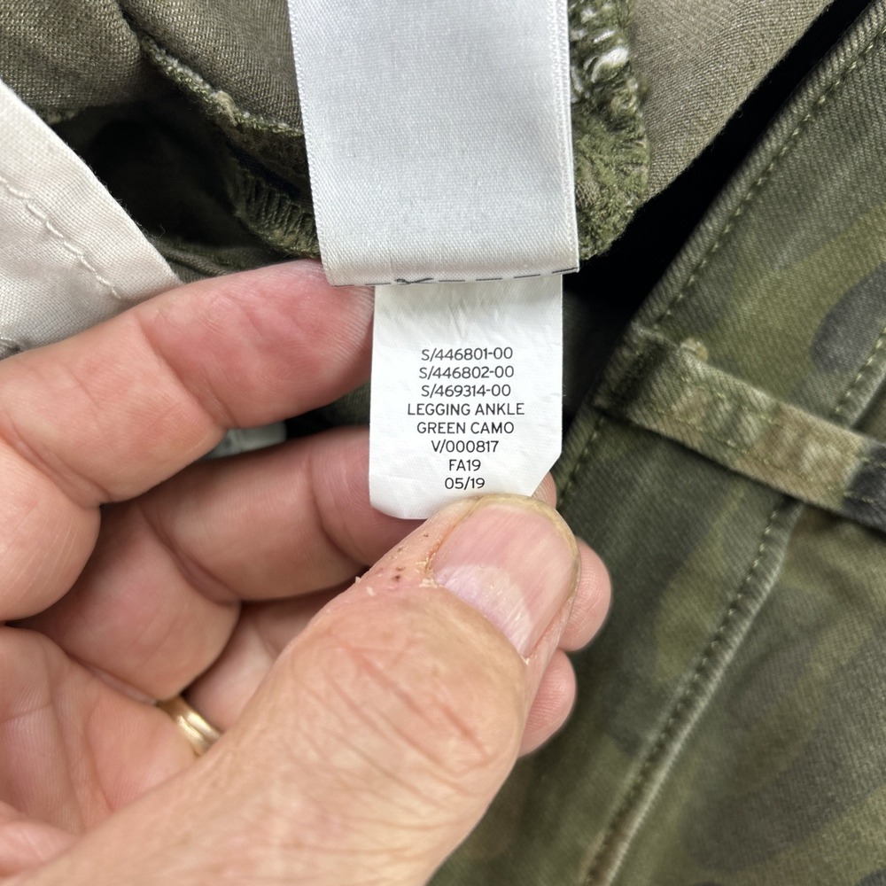 Gap High-Rise Skinny Legging Ankle Women's 30/10 (32x26) Army Camo Stretch - Picture 10 of 13